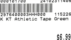 KT Athletic Tape OK Green