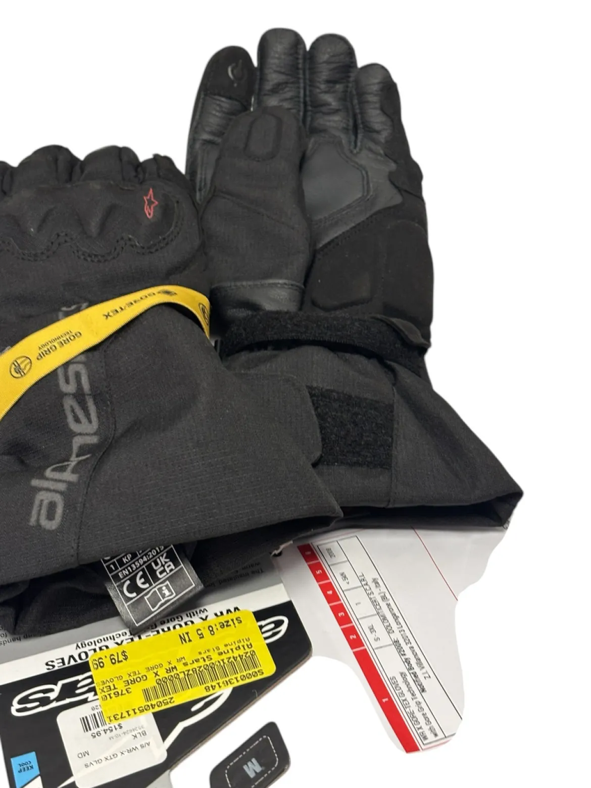 New Alpine Stars WR X GORE TEX Adult Touring Gloves Black MD