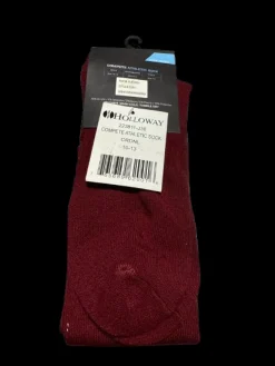 New Holloway COMPETE ATHLETIC SOCK Athletic Wine Red S/M