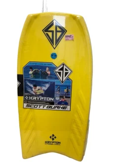 New Scott Burke KRYPTON HYDRO-HULL Body Board Yellow 42"