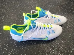 Nike HUARACHE 9 ELITE LAX Cleats Mens White Senior 12