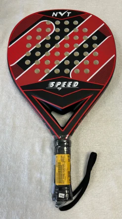 NVT SPEED PLATFORM TENNIS PADDLE Black/Red New wrapper still on grip