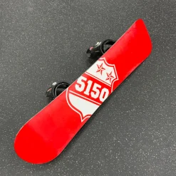 Used 5150 Boys Board/Binding Red 114 cm
