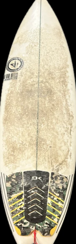 Used 3 FIN Surfboard Jensen White 5Ft 10In