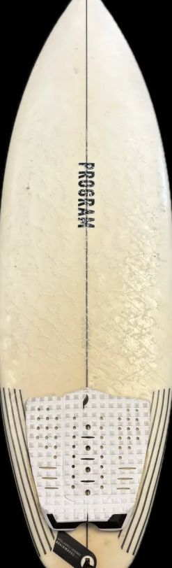 Used 3 FIN Surfboard White 6Ft 1In