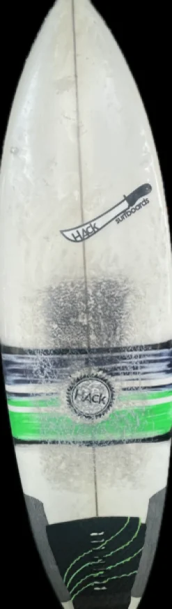 Used 3 FIN Surfboard White 5Ft 8In
