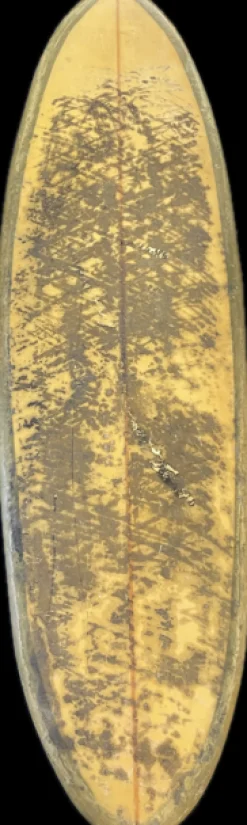 Used 1 FIN Surfboard Yellow 6Ft 1In