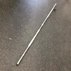 Used 6 FOOT STANDARD BARBELL WITH CLIPS Standard Bar None 6Ft