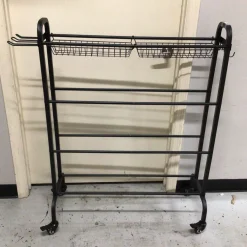 Used 4 TIER ROLLING BALL RACK ORGANZIER Sport Carrier