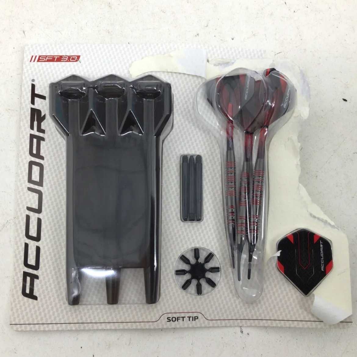 Used ACCUDART SOFT TIP SFT 3.0 DART SET Indoor Games
