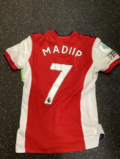 Used Adidas ARSENAL Soccer Top Adt Red SM