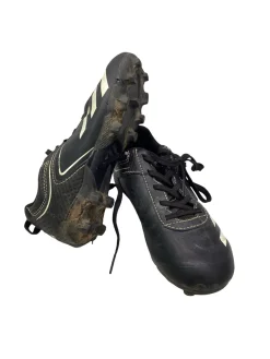 Used Adidas BLK/WHT SOCCER CLEATS Soccer Cleats Black And White Junior 01