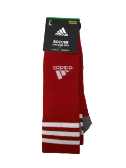 Used Adidas COPA ZONE RED SOCKS Soccer Socks Red LG