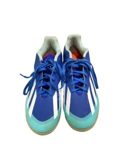 Used Adidas CRAZYFAST Soccer Indoor Shoes Royal Blue Senior 6.5