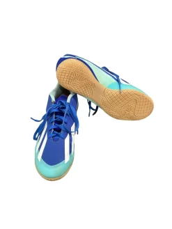 Used Adidas CRAZYFAST Soccer Indoor Shoes Royal Blue Senior 6.5