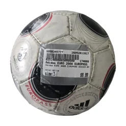 Used Adidas EURO 2008 EUROPASS SOCCER BALL SZ 3 All Size Soccer Ball White 3