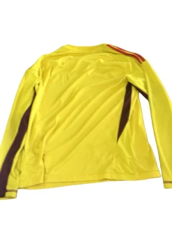 Used Adidas GOALIE SHIRT 13-14Y Soccer Goalie Top Yth Yellow MD