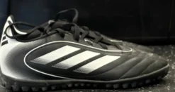 Used Adidas GOLETTO Soccer Turf Shoes Black Junior 03.5
