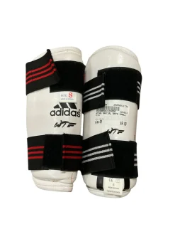 Used Adidas Martial Arts Shin Pads White SM