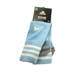 Used Adidas METRO COPA ZONE CUSHION MD Soccer Socks White/Royal/Red LG