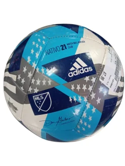 Used Adidas MLS All Size Soccer Ball Royal Blue 3