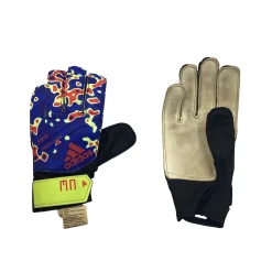 Used Adidas PREDATOR TRAINING Soccer Goalie Gloves Royal Blue 1