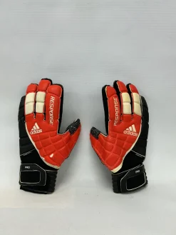 Used Adidas PRO RESPONSE Soccer Goalie Gloves Black/Orange/White 11