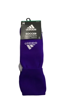 Used Adidas PURPLE SOCKS Soccer Socks Purple MD