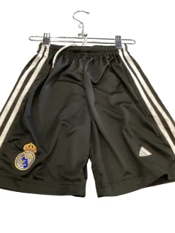 Used Adidas REAL MADRID SOCCER SHORTS Soccer Shorts Yth Black MD