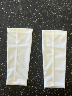 Used Adidas SHINGUARD SLEEVE Soccer Socks White SM