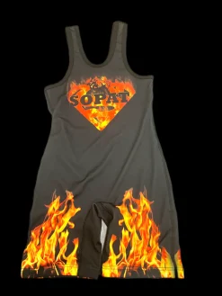 Used Adidas SINGLET SOPAT Wrestling Singlet Black MD