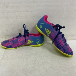 Used Adidas Soccer Indoor Shoes Pink Junior 04