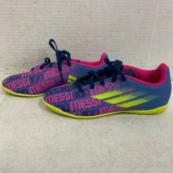 Used Adidas Soccer Indoor Shoes Pink Junior 04