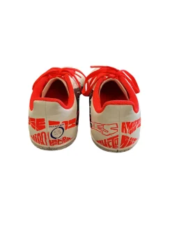 Used Adidas Soccer Indoor Shoes Orange And White Senior 5.5