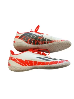 Used Adidas Soccer Indoor Shoes Orange And White Senior 5.5