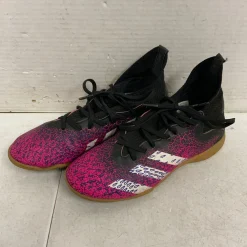 Used Adidas Soccer Indoor Shoes Pink Junior 04