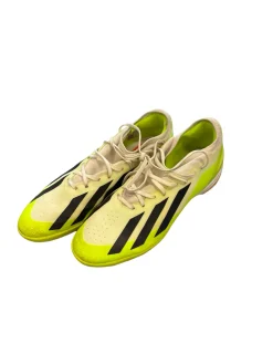 Used Adidas Soccer Indoor Shoes Green Senior 12