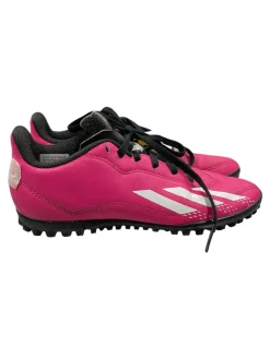 Used Adidas Soccer Indoor Shoes Pink Junior 02