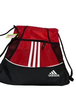 Used Adidas Soccer Player Sack Pack Bag Red