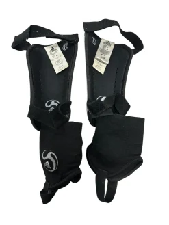 Used Adidas Soccer Shin Guards Adult Black LG