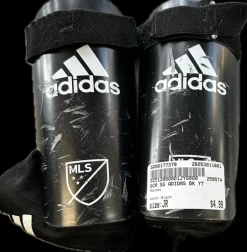 Used Adidas Soccer Shin Guards Junior Black Junior
