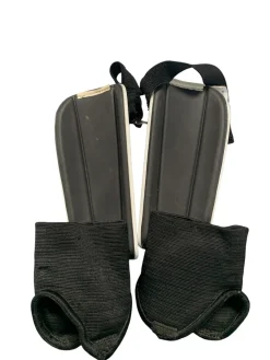 Used Adidas Soccer Shin Guards Junior White MD