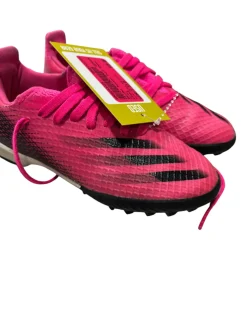 Used Adidas Soccer Turf Shoes Black And Pink Youth 12.0