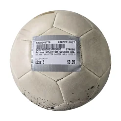 Used Adidas SPLATTER SOCCER BALL SIZE 3 All Size Soccer Ball White 3