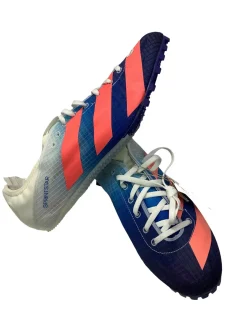 Used Adidas SPRINTSTAR Track & Field Cleats Adult Royal Blue Senior 11.5