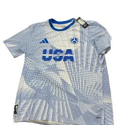 Used Adidas USA SOCCER JERSEY Soccer Top Adt Royal Blue XL