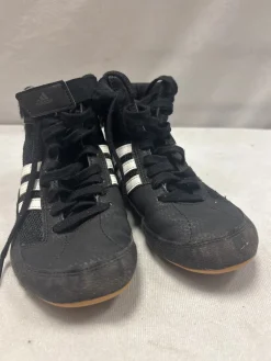 Used Adidas Wrestling Shoes Black Junior 01