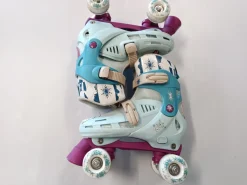 Used ADJUSTABLE 1-4 Junior Roller Quad Skates None Adjustable