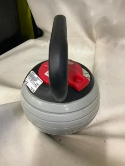 Used ADJUSTABLE 40LB KETTLEBELL Kettle Dumbbell (Each) Grey 40 lb
