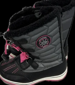 Used ADVENTURE GEAR Girls Snowboard Boots Black And Pink Youth 11.0